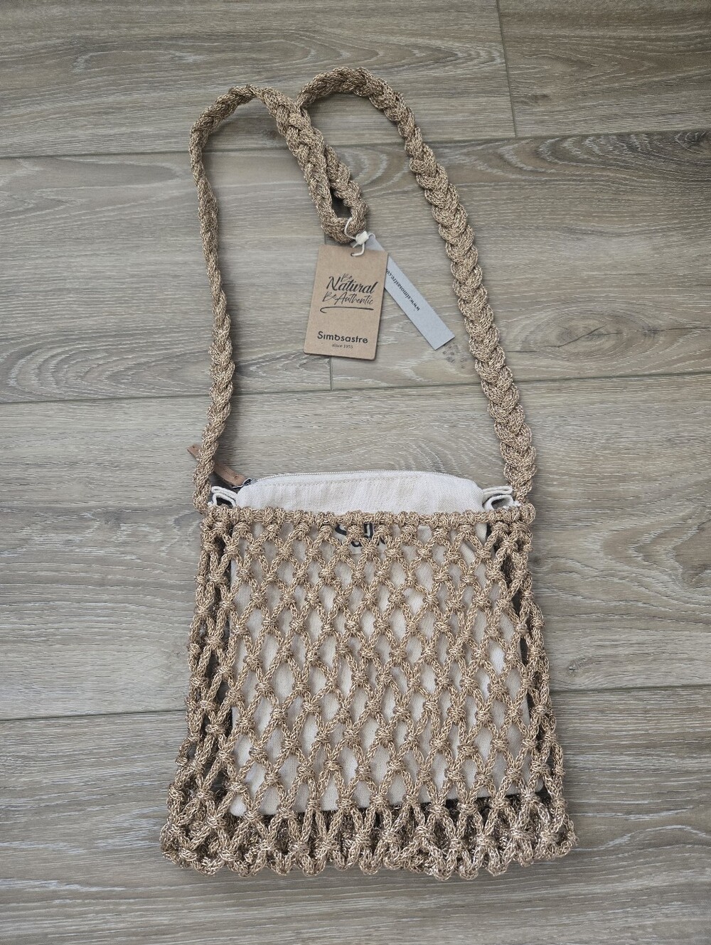 NWT Simo Sastre Macrame Crossbody Bag
